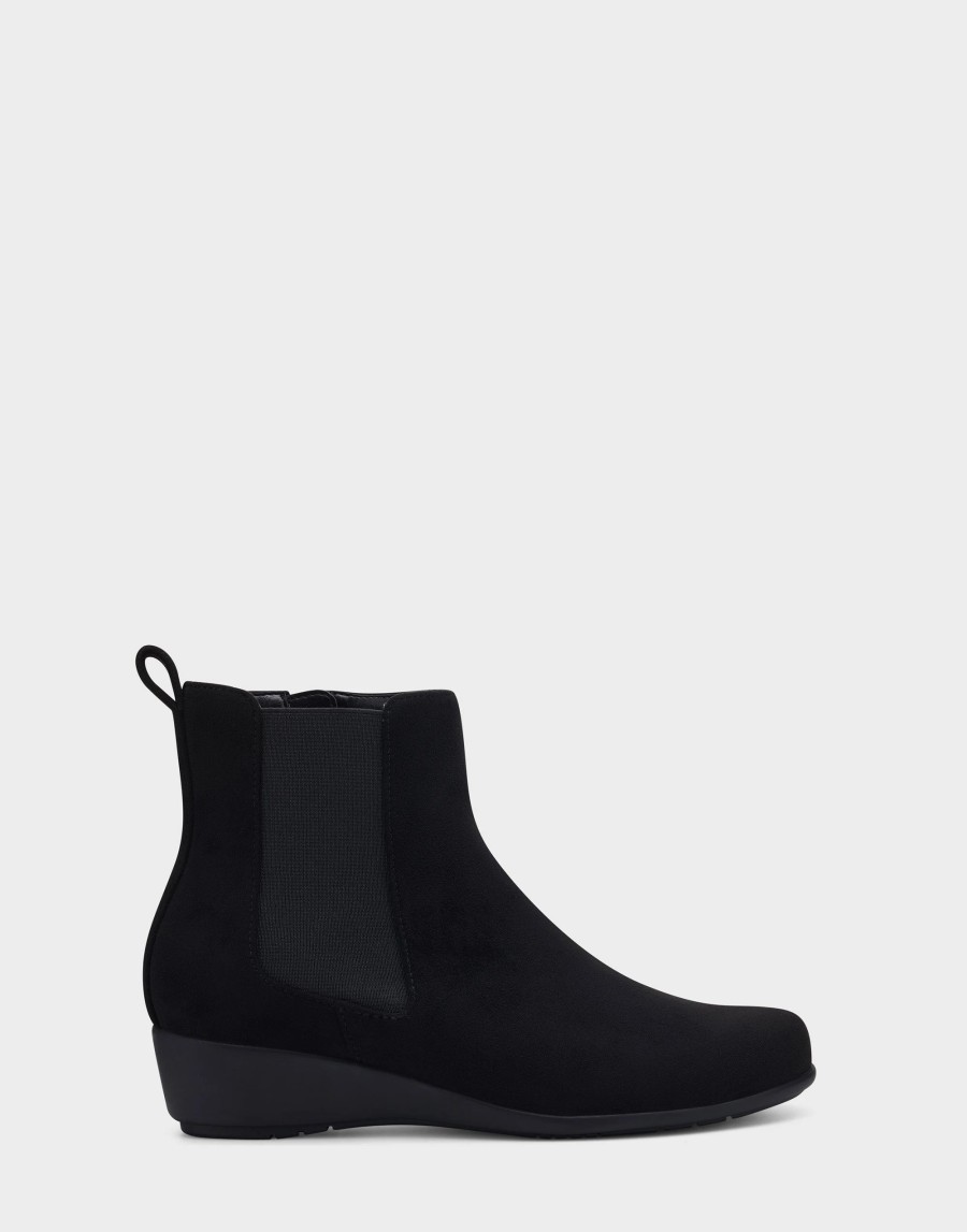 Ankle Boots * | Aerosoles Alisa Black Faux Suede