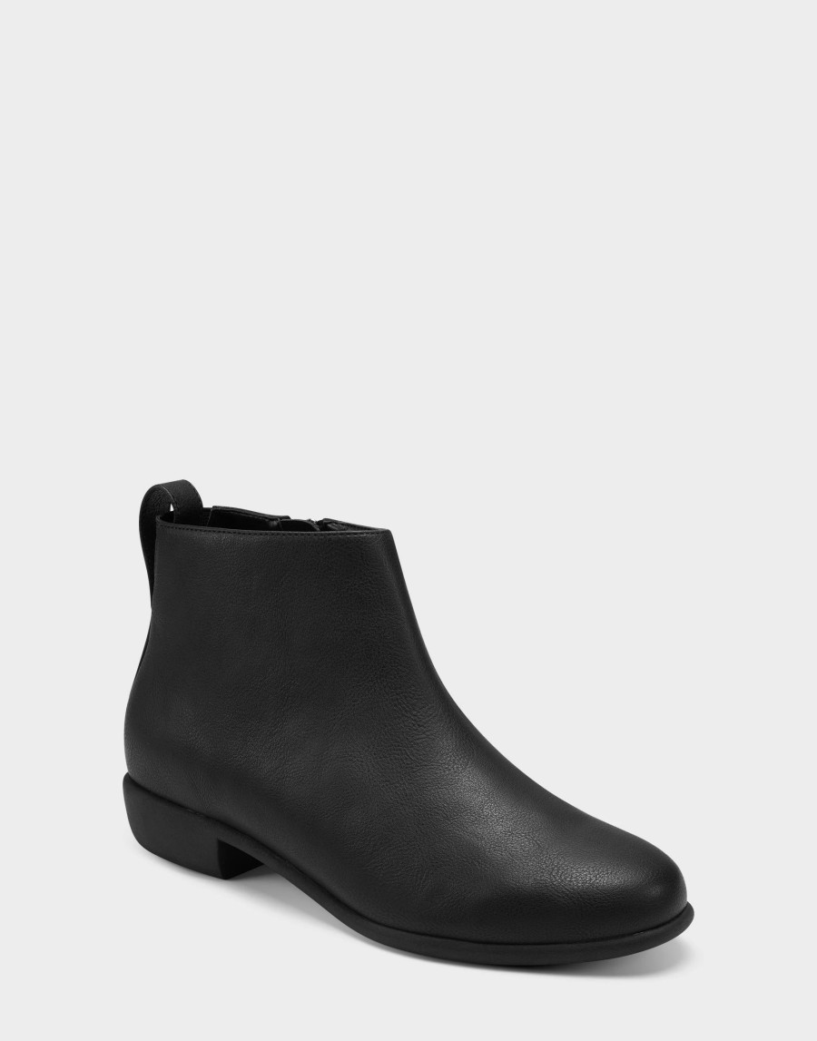 Ankle Boots * | Aerosoles Sloan Black Faux Leather