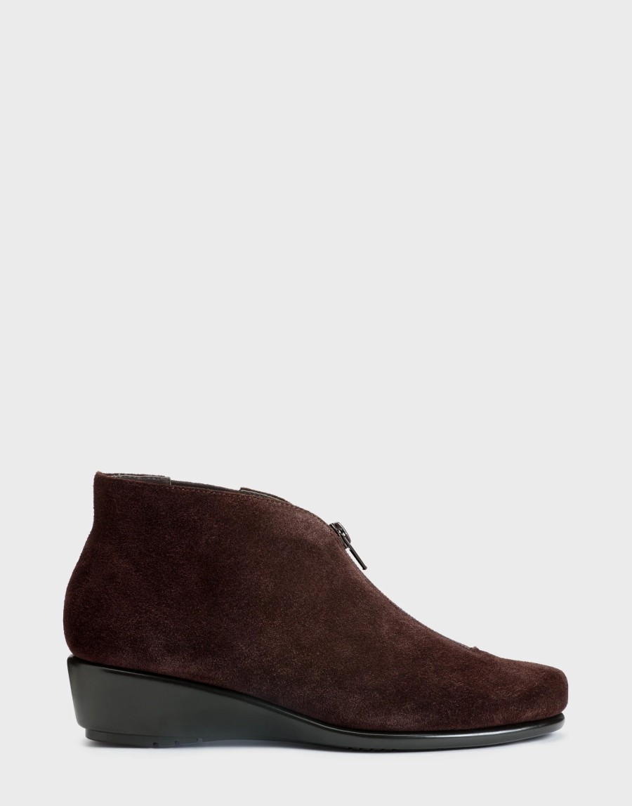 Ankle Boots * | Aerosoles Allowance Dark Brown Suede