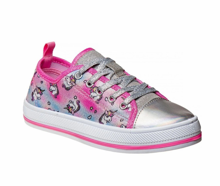 Fashion And Lifestyle Sneakers * | Girls' Kensie Girl Little Kid & Big Kid Unicorn Lace-Up Sneakers