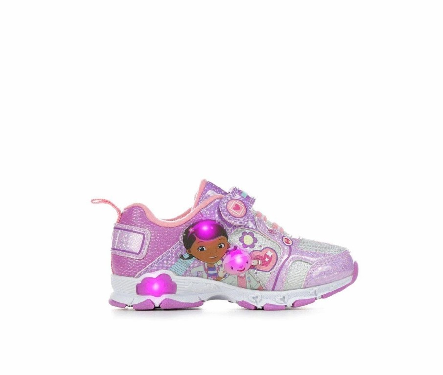 Fashion And Lifestyle Sneakers * | Girls' Disney Toddler & Little Kid Doc Mcstuffins 15 Light-Up Sneakers