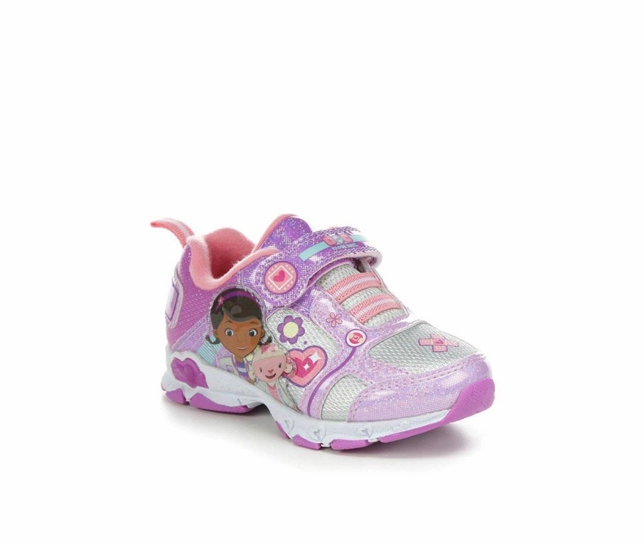 Fashion And Lifestyle Sneakers * | Girls' Disney Toddler & Little Kid Doc Mcstuffins 15 Light-Up Sneakers