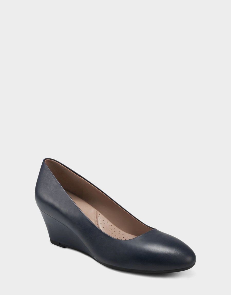 Heels * | Aerosoles Inner Circle Navy Leather