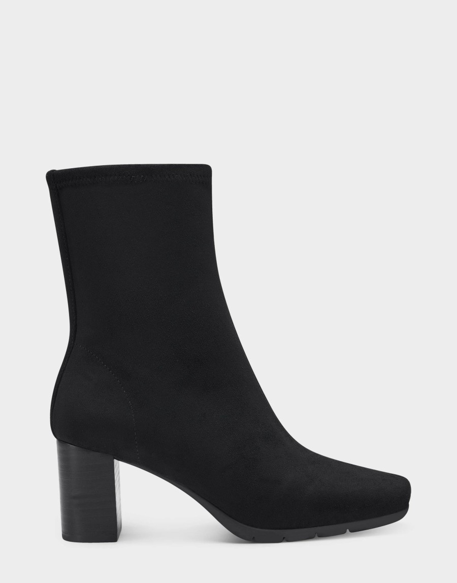 Ankle Boots * | Aerosoles Miley Black Faux Suede