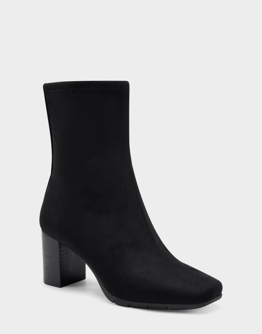 Ankle Boots * | Aerosoles Miley Black Faux Suede