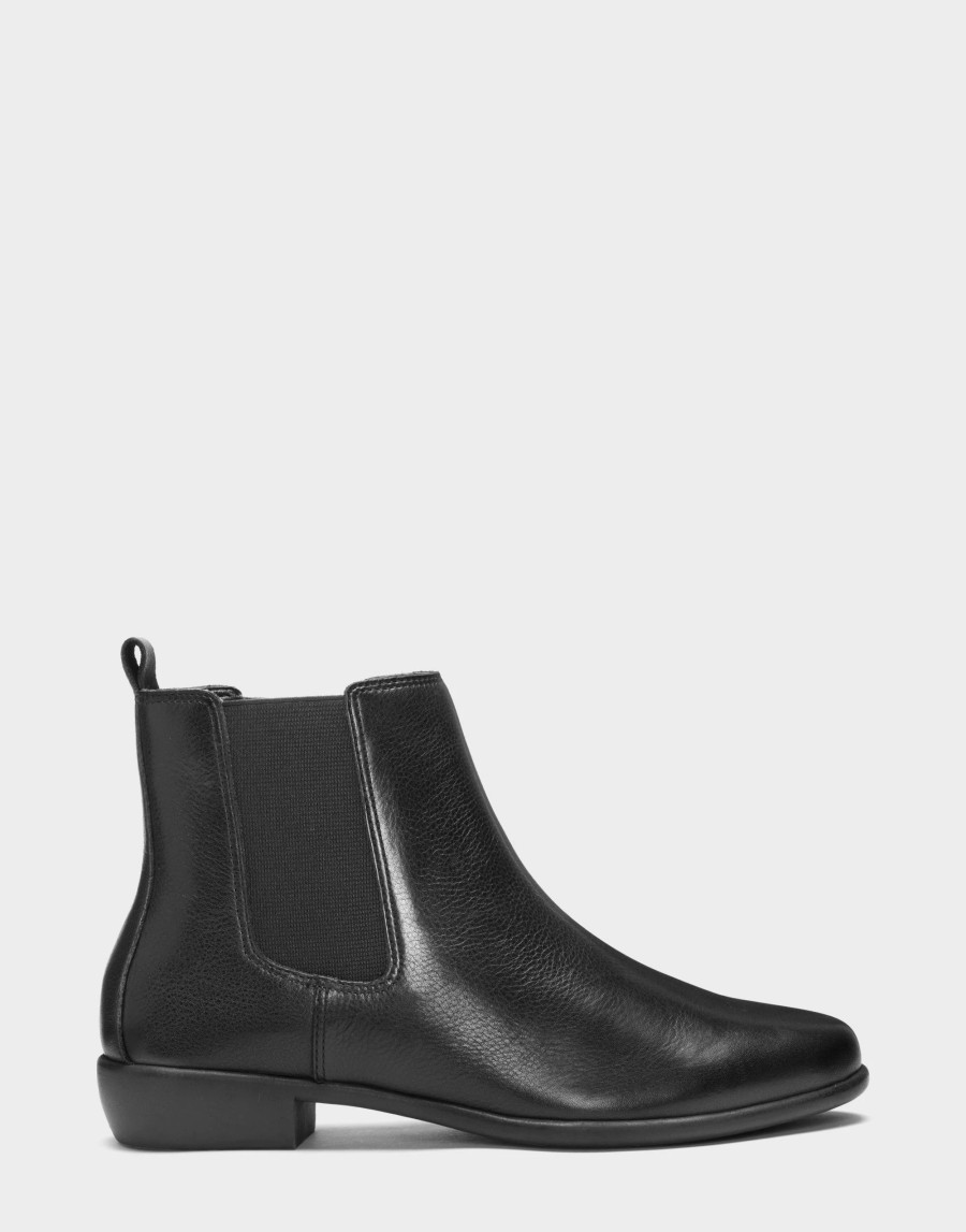 Ankle Boots * | Aerosoles Step Dance Black Leather