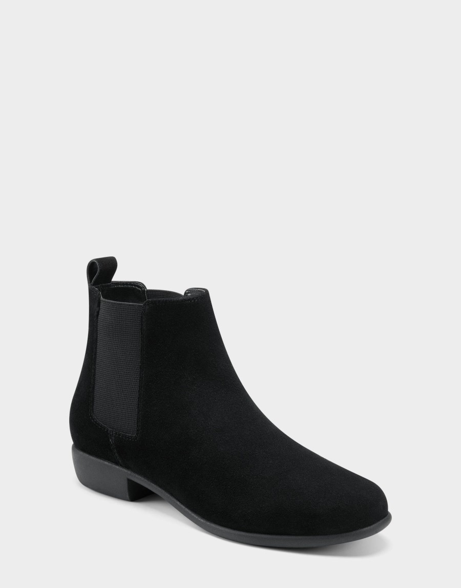 Ankle Boots * | Aerosoles Step Dance Black Suede