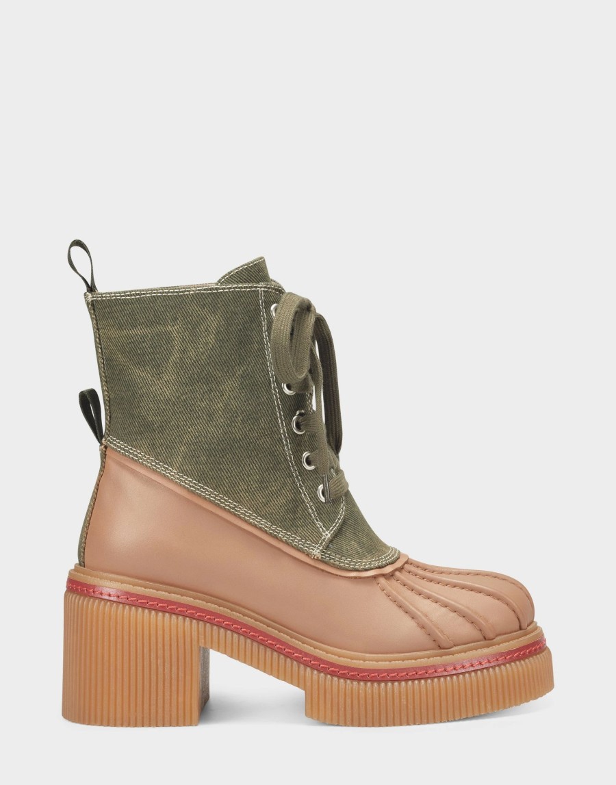 Ankle Boots * | Aerosoles Stellar Army Green Fabric