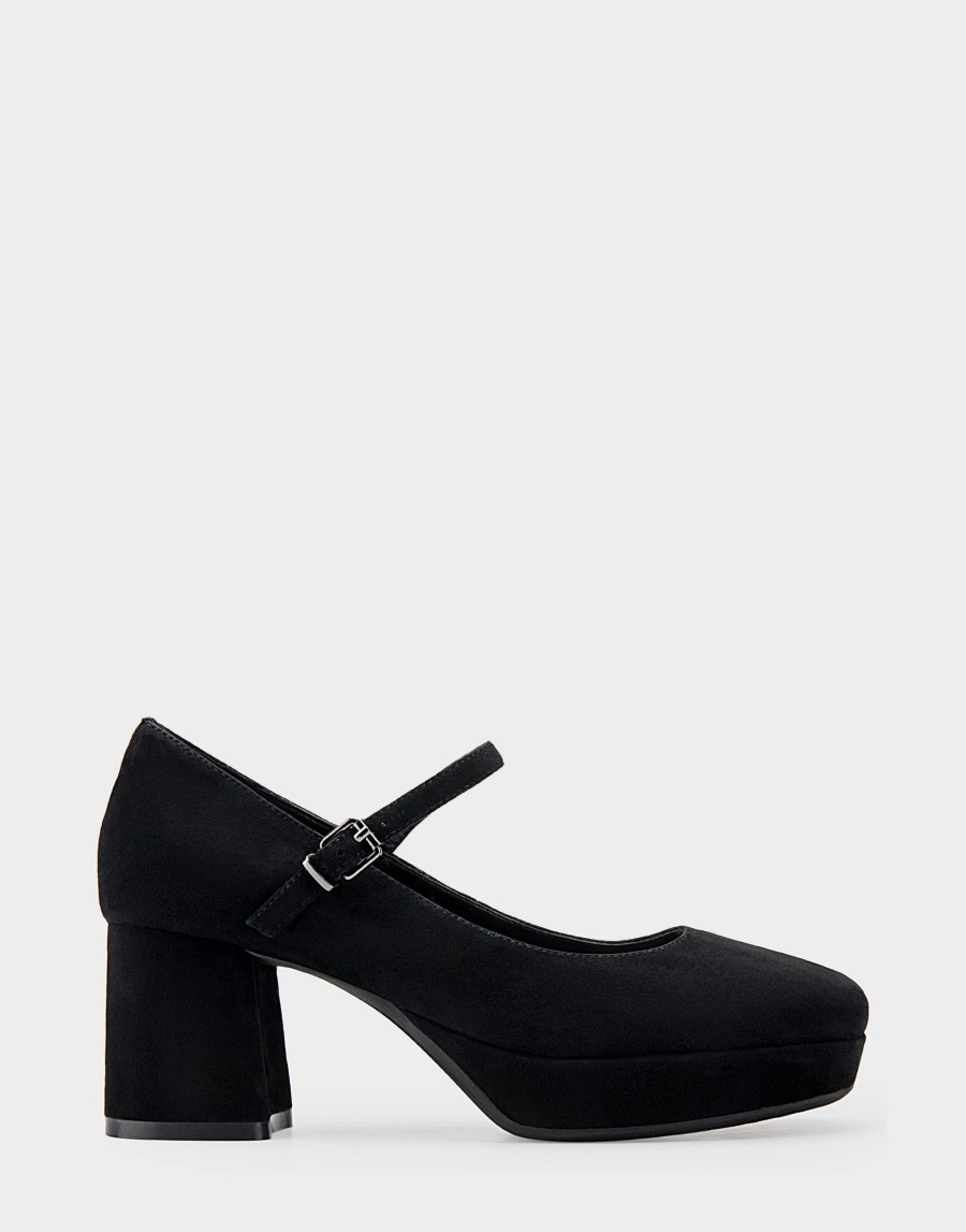 Heels * | Aerosoles Shannon Black Suede