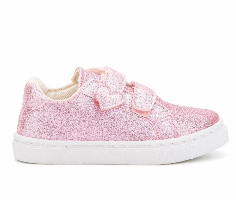 Fashion And Lifestyle Sneakers * | Girls' Olivia Miller Toddler Shimmering Heart Sneakers