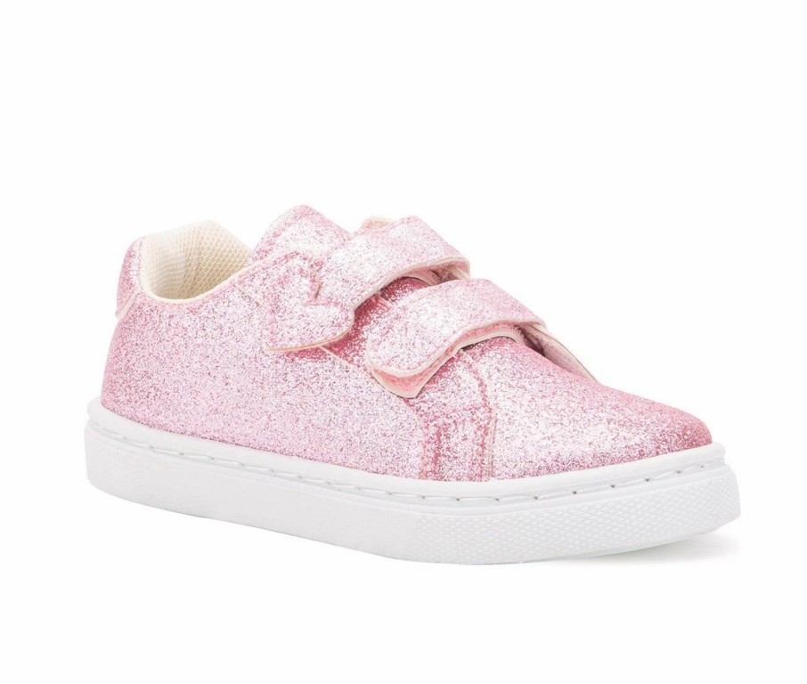 Fashion And Lifestyle Sneakers * | Girls' Olivia Miller Toddler Shimmering Heart Sneakers