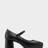 Heels * | Aerosoles Shannon Black Leather