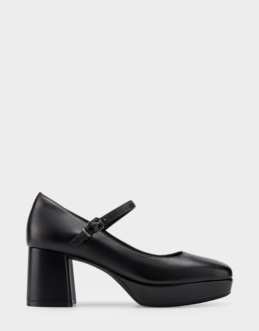 Heels * | Aerosoles Shannon Black Leather