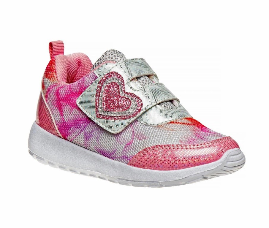 Fashion And Lifestyle Sneakers * | Girls' Laura Ashley Toddler & Little Kid 88594D Heart Tie Dye Sneakers