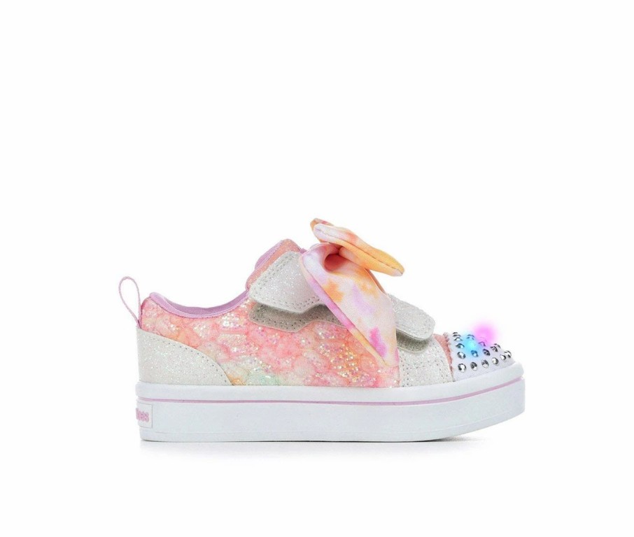 Fashion And Lifestyle Sneakers * | Girls' Skechers Toddler & Little Kid Twi-Lites Light-Up Platform Sneakers